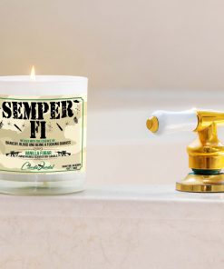Semper Fi Bathtub Candle