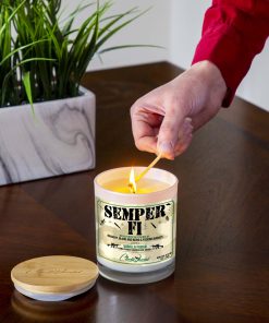Semper Fi Lighting Candle