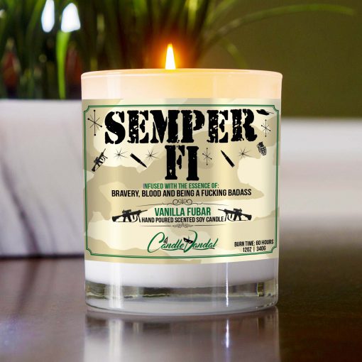 Semper Fi Table Candle