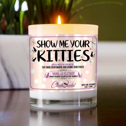 Show Me Your Kitties Table Candle