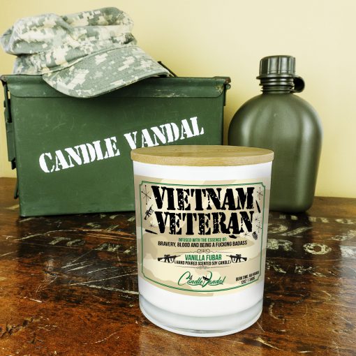 Vietnam Veteran Military Candle