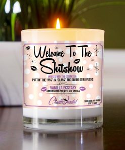 Welcome to the Shitshow Table Candle