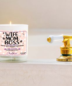 Wife Mom Boss Bathtub Candle