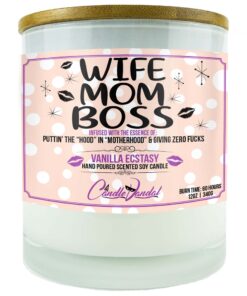 Wife Mom Boss Candle