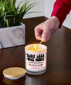 Bark Less Wag More Funny Dog Lighting Candle