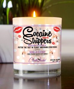 Cocaine and Strippers Candle