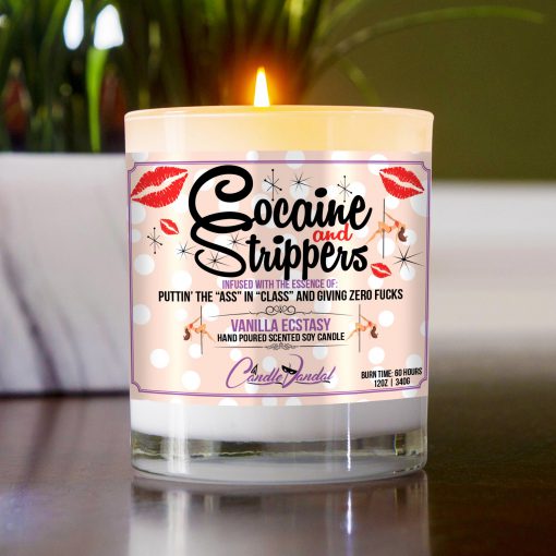 Cocaine and Strippers Candle