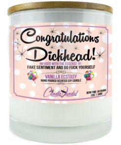 Congratualtions Dickhead Candle