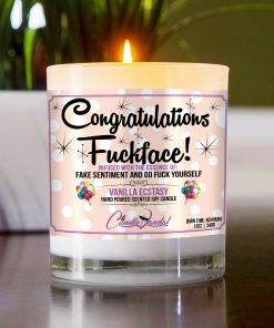 Congratulations Fuckface Candle