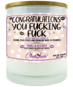 Congratulations You Fucking Fuck Candle