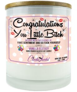 Congratulations You Little Bitch Candle