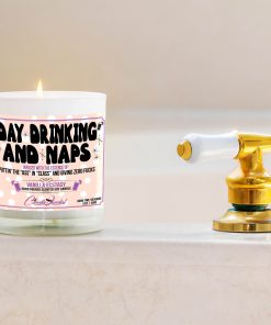 Day Drinking and Naps Bathtub Candle