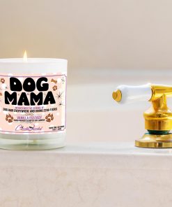 Dog Mama Funny Bathtub Candle