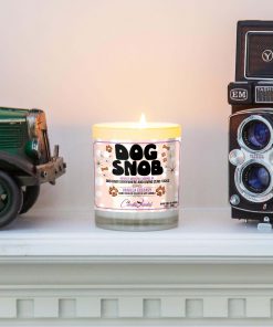Dog Snob Funny Mantle Candle