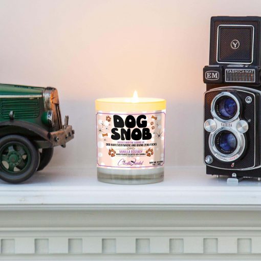 Dog Snob Funny Mantle Candle