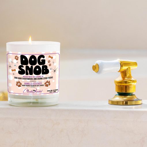 Dog Snob Funny Bathtub Candle