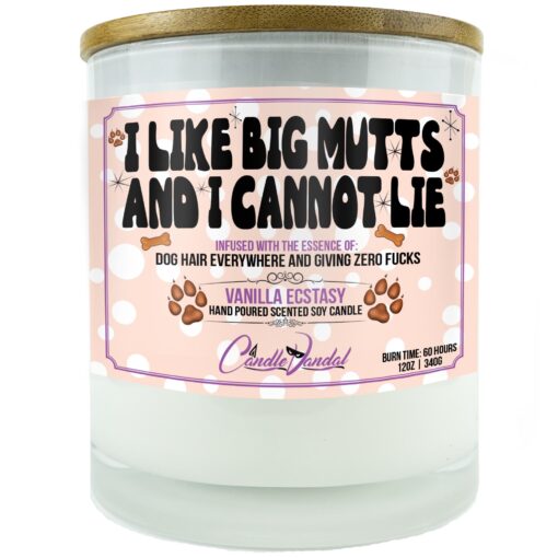I Like Big Mutts and I Cannot Lie Candle