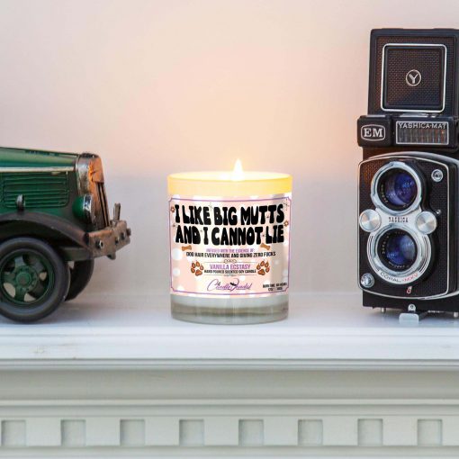 I LIke Big Mutts and I Cannot Lie Mantle Candle