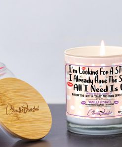 I'm Looking for a STUD, I Already Have the STD All I Need is U Funny Candle and Lid