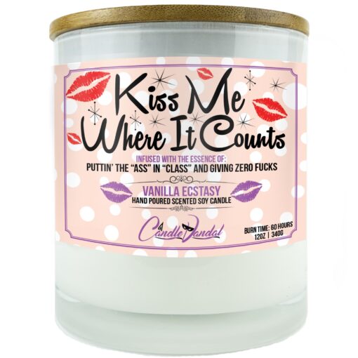 Kiss Me Where it Counts Candle