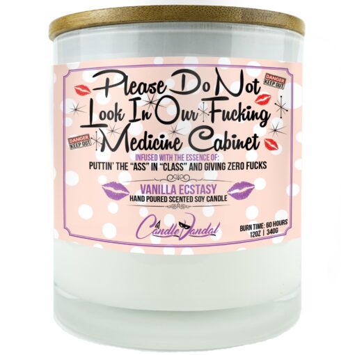 Please Don't Look in Our Fucking Medicine Cabinet Candle