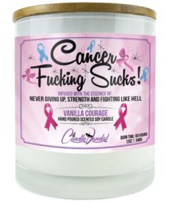 Cancer Fucking Sucks Candle