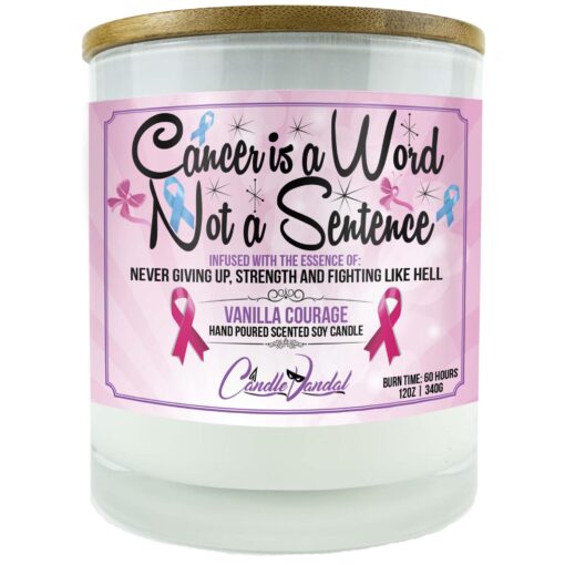 Cancer is a Word Not a Sentence Candle