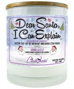 Dear Santa, I Can Explain Candle