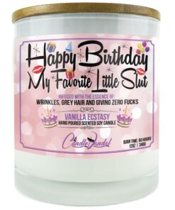 Happy Birthday My Favorite Little Slut Candle
