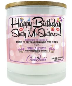 Happy Birthday Slutty McSlutterson Candle