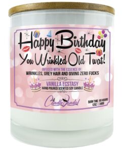 Happy Birthday You Wrinkled Old Twat Candle
