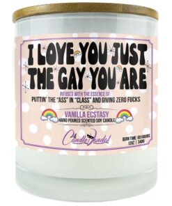 I Love You Just the Gay You Are Candle