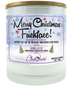 Merry Christmas Fuckface Candle