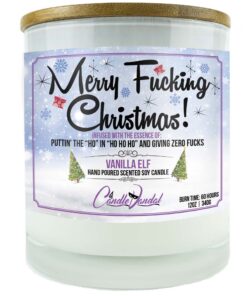 Merry Fucking Christmas Candle