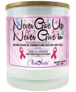 Never Give Up Never Give In Candle