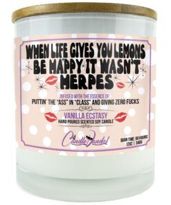 When Life Gives You Lemons Be Happy It Wasn't Herpes Candle