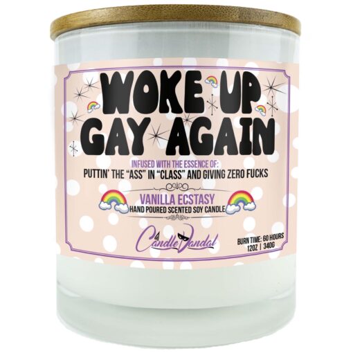 Woke Up Gay Again Candle