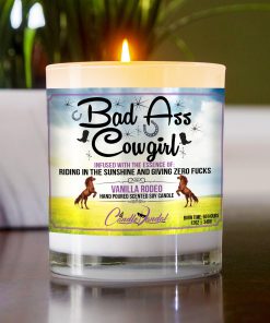 Bad Ass Cowgirl Table Candle