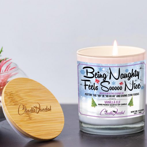 Being Naughty Feels So Nice Lid and Candle