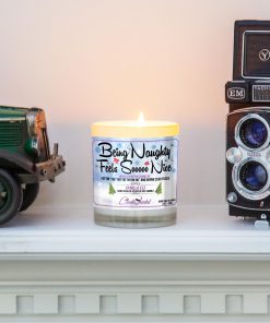 Being Naughty Feels So Nice Mantle Candle