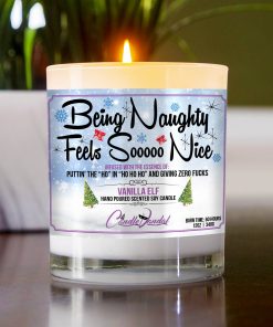 Being Naughty Feels So Nice Table Candle