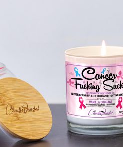 Cancer Fucking Sucks Lid and Candle