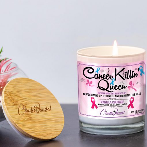 Cancer Killin Queen Lid and Candle