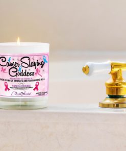 Cancer Slaying Goddess Bathtub Side Candle