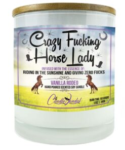 Crazy Fucking Horse Lady Candle