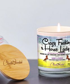 Crazy Fucking Horse Lady Lid And Candle