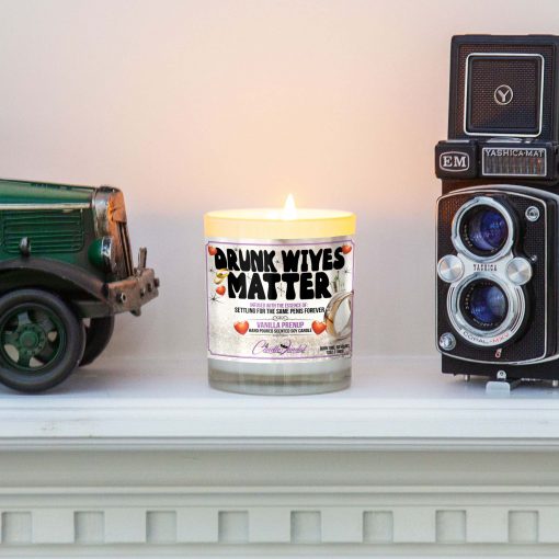 Drunk Wives Matter Mantle Candle