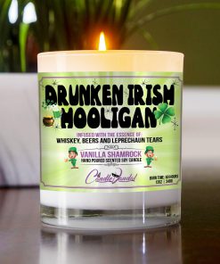 Drunken Irish Hooligan Table Candle