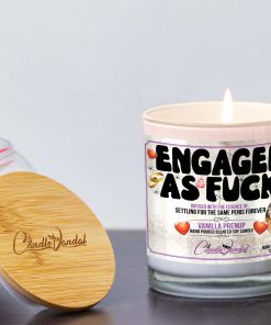 Engaged As Fuck Lid And Candle