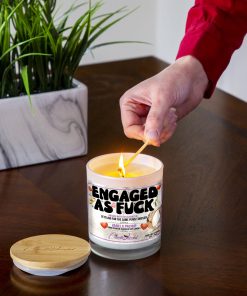 Engaged As Fuck Lighting Candle